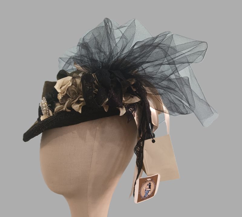 Velvet Olive Victorian Fascinator