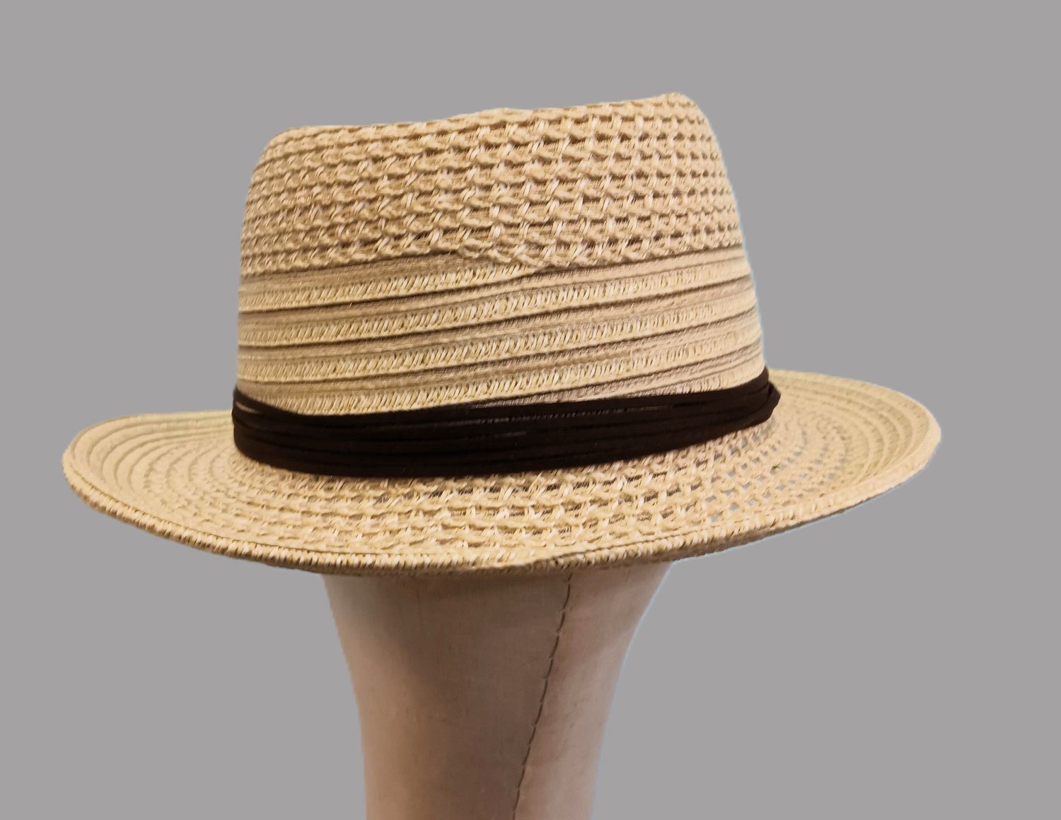Sandy Rolled Brim Toyo Straw Fedora