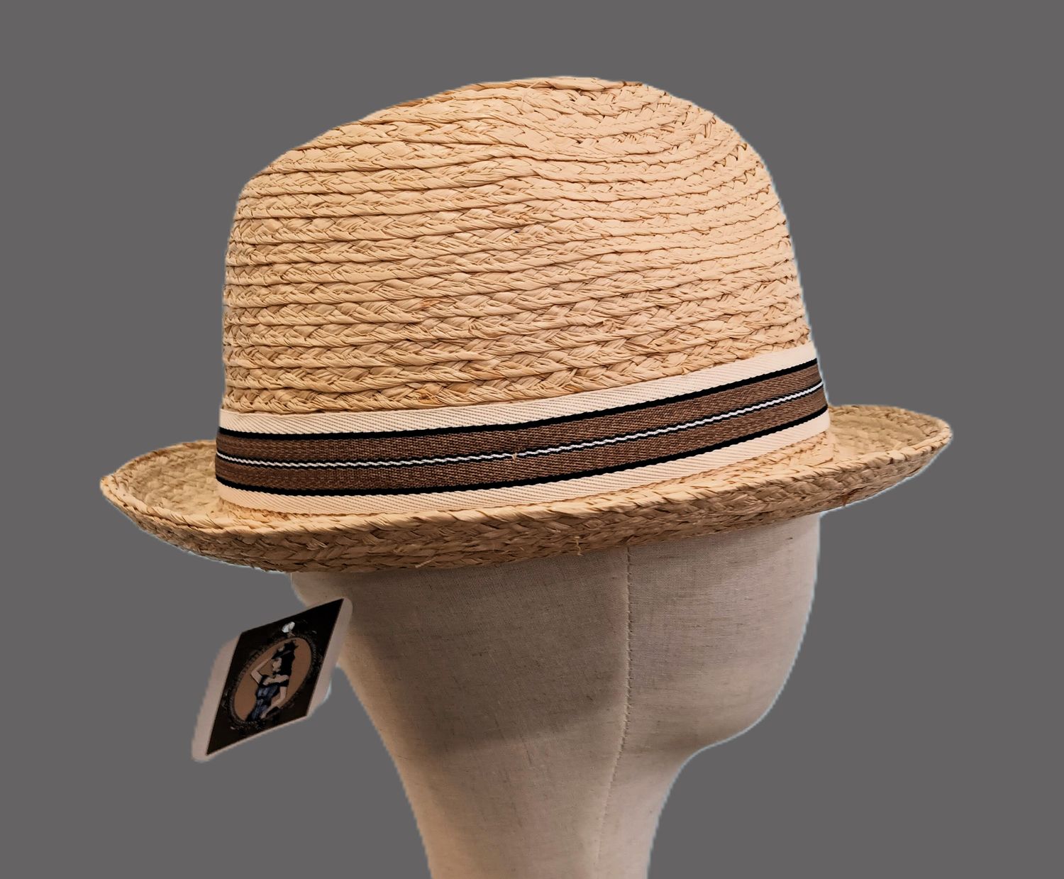 Natural Straw Fedora AH L