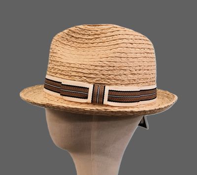 Natural Straw Fedora AH XL