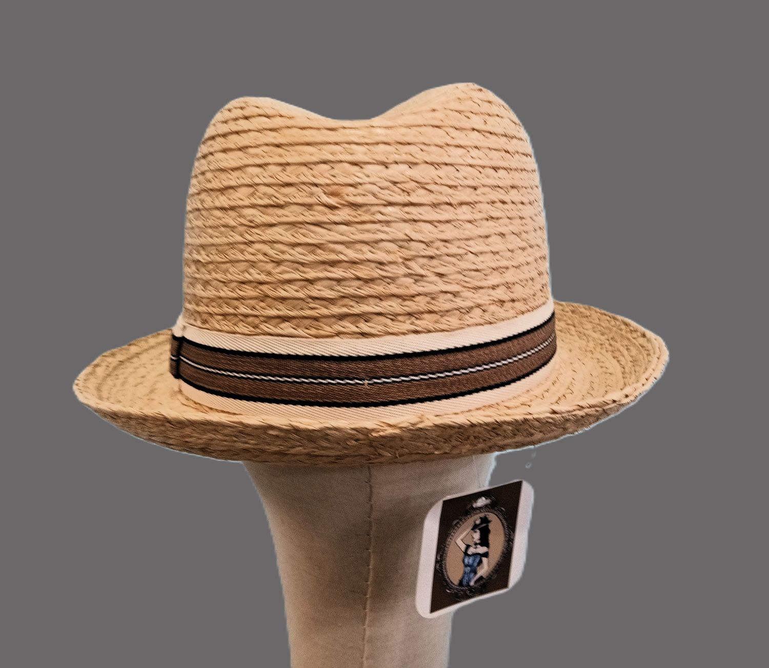 Natural Straw Fedora AH XL