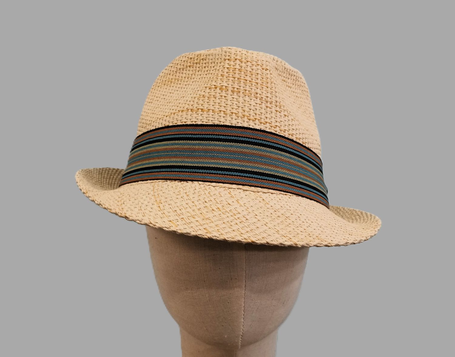 Summer 70&#39;s Paper Straw Trilby Fedora XL