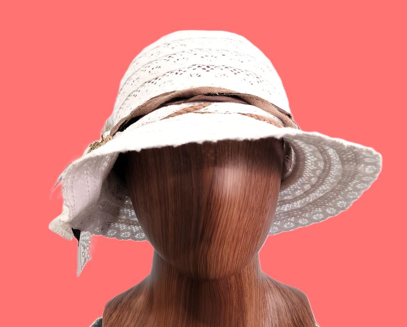 Summer White Lace Cloche