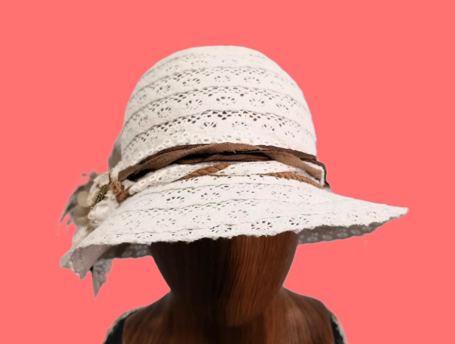 Summer White Lace Cloche
