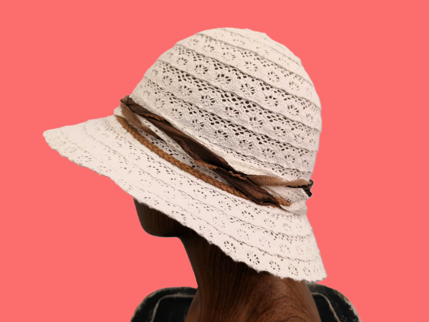 Summer White Lace Cloche