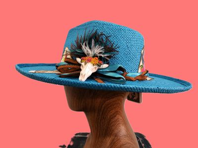 Straw Foiled Rolled Brim Rancher