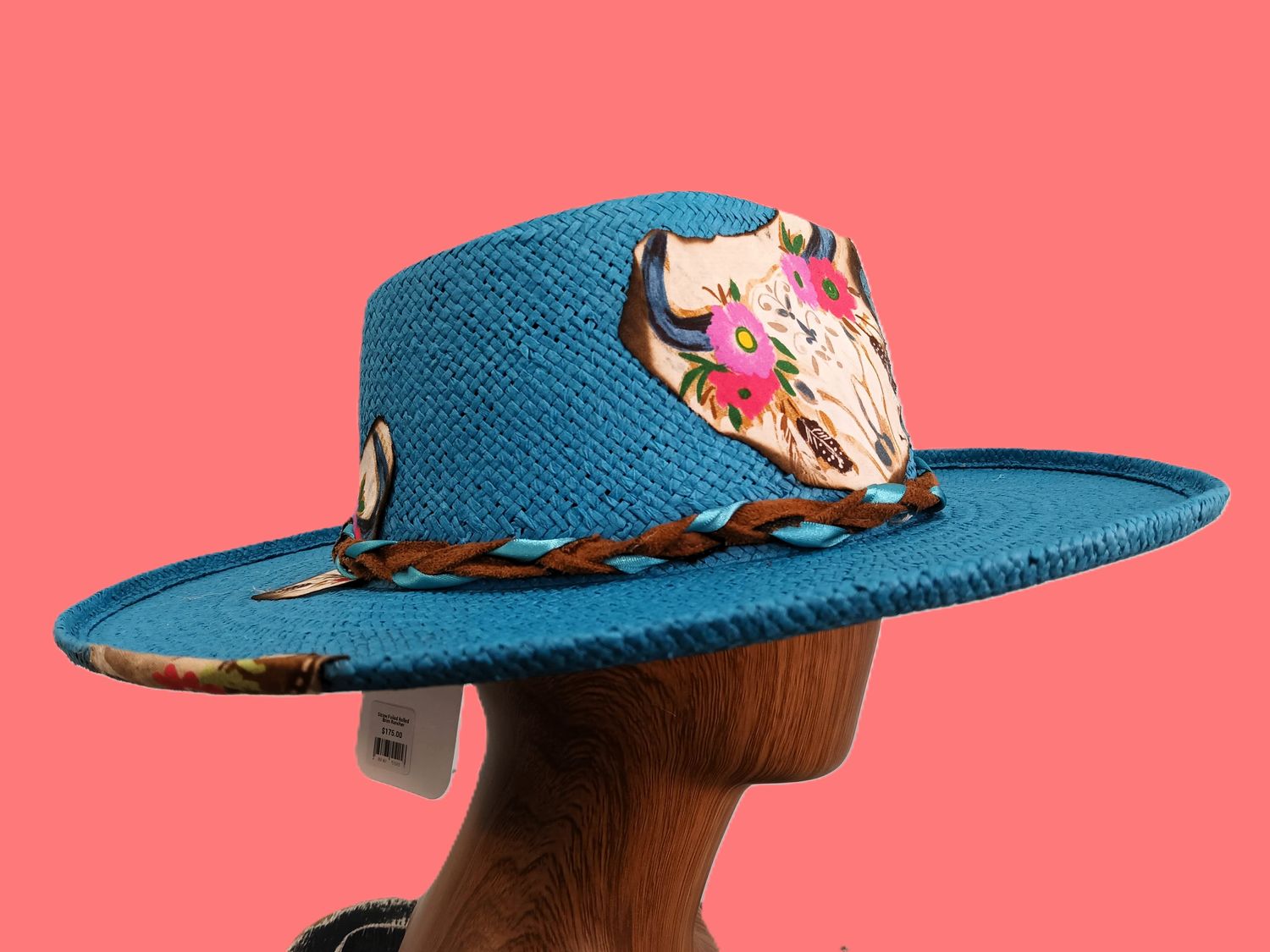 Straw Foiled Rolled Brim Rancher