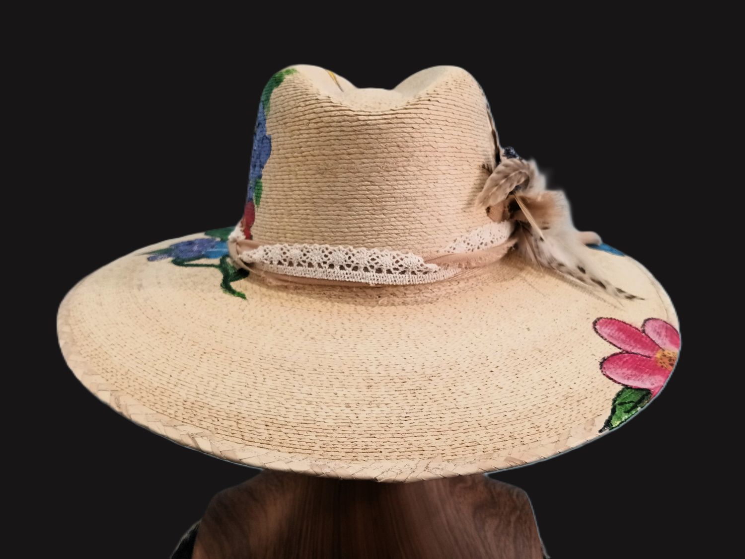 Custom Painted Straw Rancher L 1
