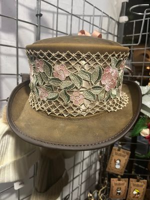Dusty Brown Ladies Top hat