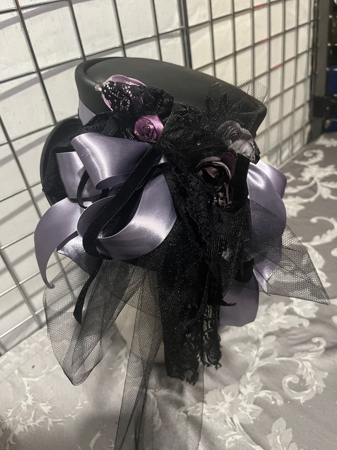 Black Marlowe Victorian top hat