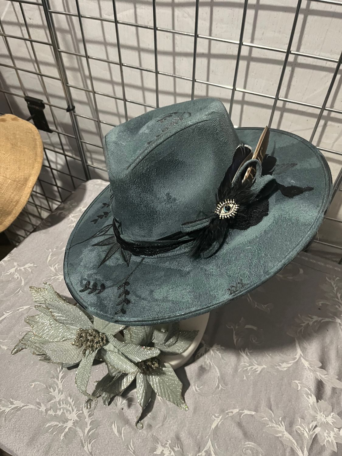 Tash Denim blue custom burned rancher