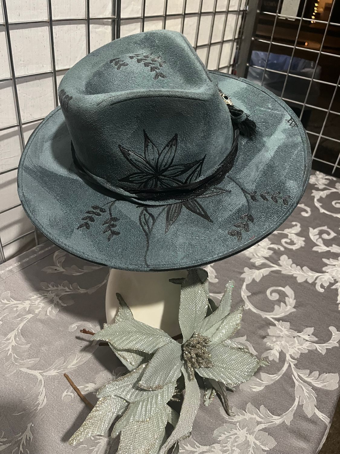 Tash Denim blue custom burned rancher
