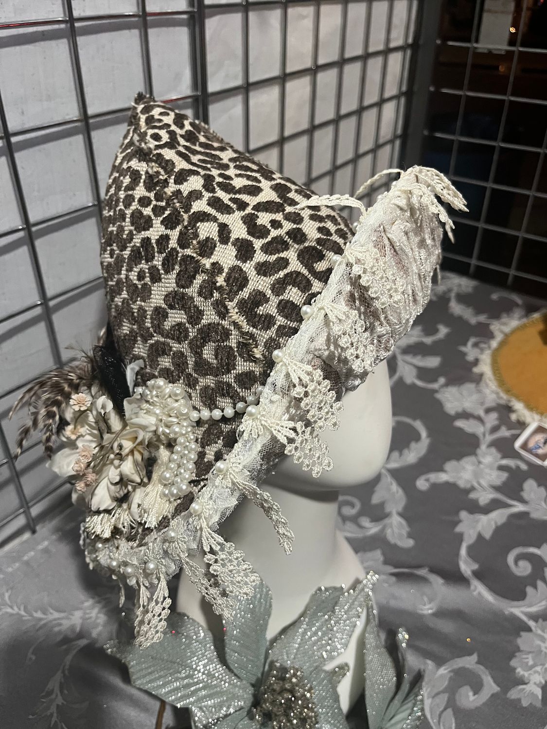 Leopard print witch hat