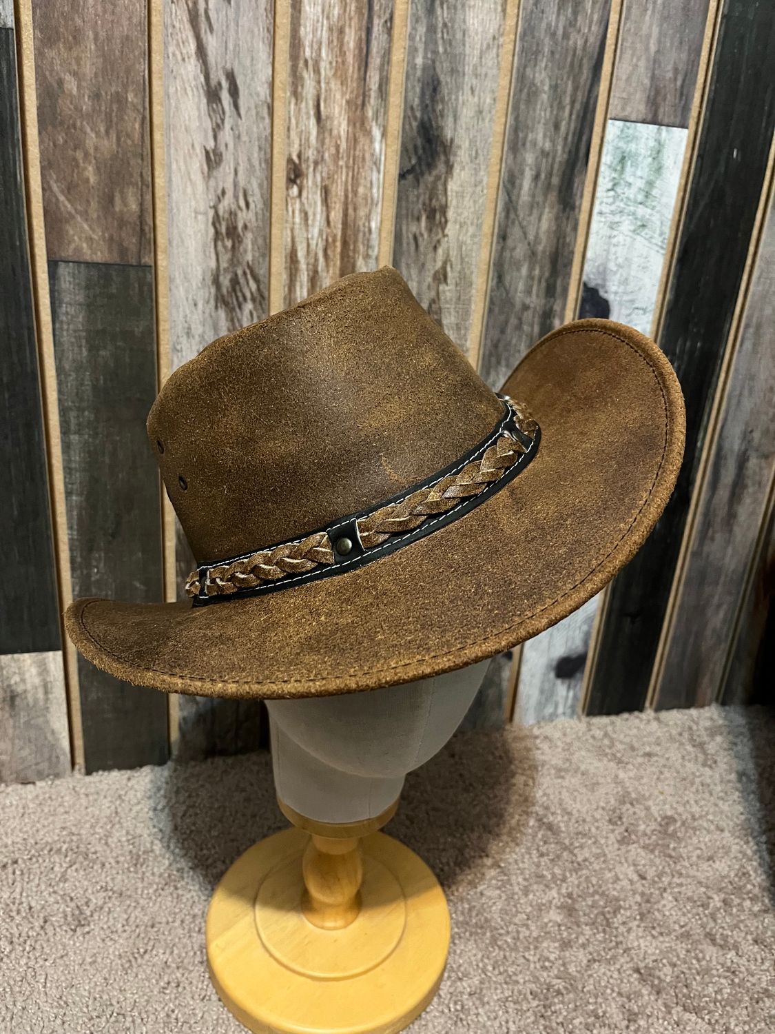 Australian Outback Brown Buffalo Leather Large