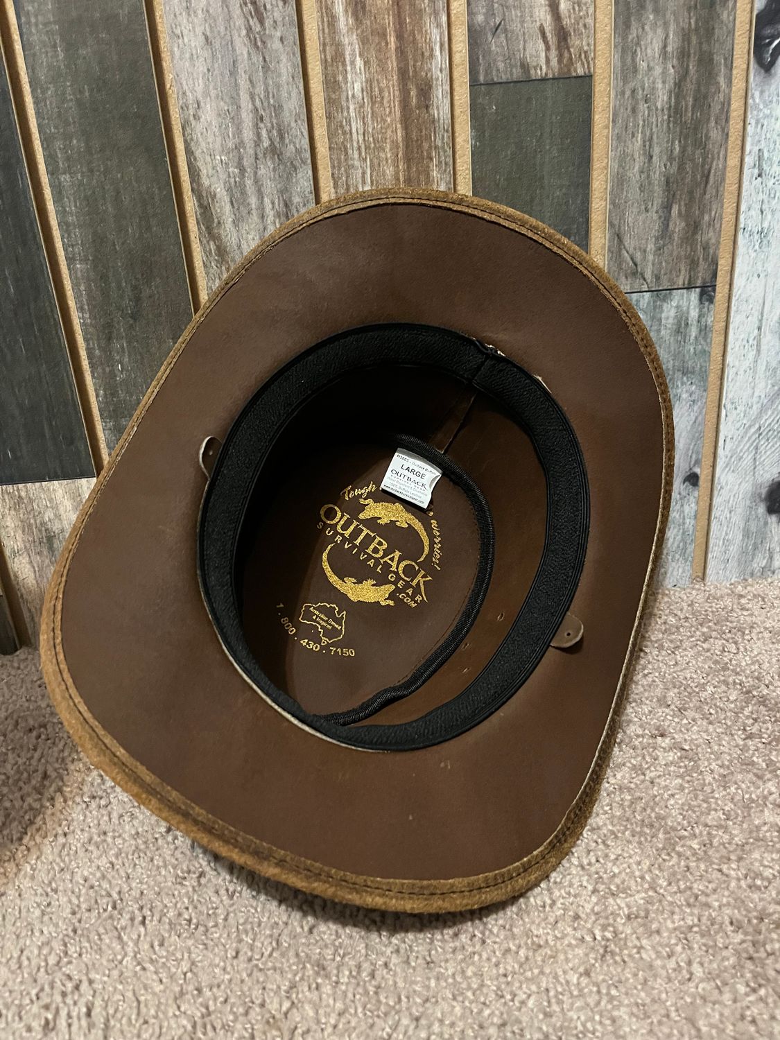 Australian Outback Brown Buffalo Leather Large