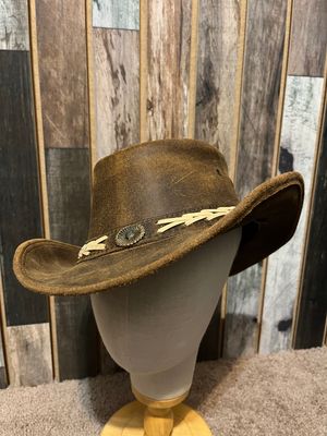Australian Outback Brown Goat Skin Leather Small