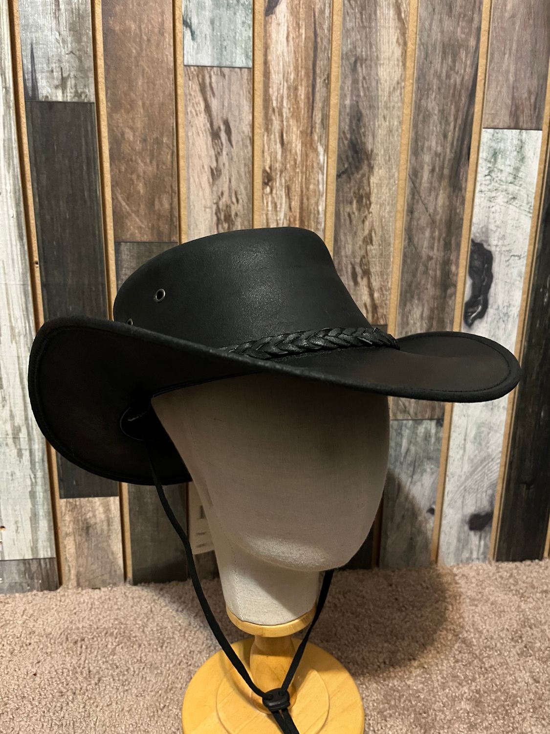 Kenny K Outback Black Leather Medium