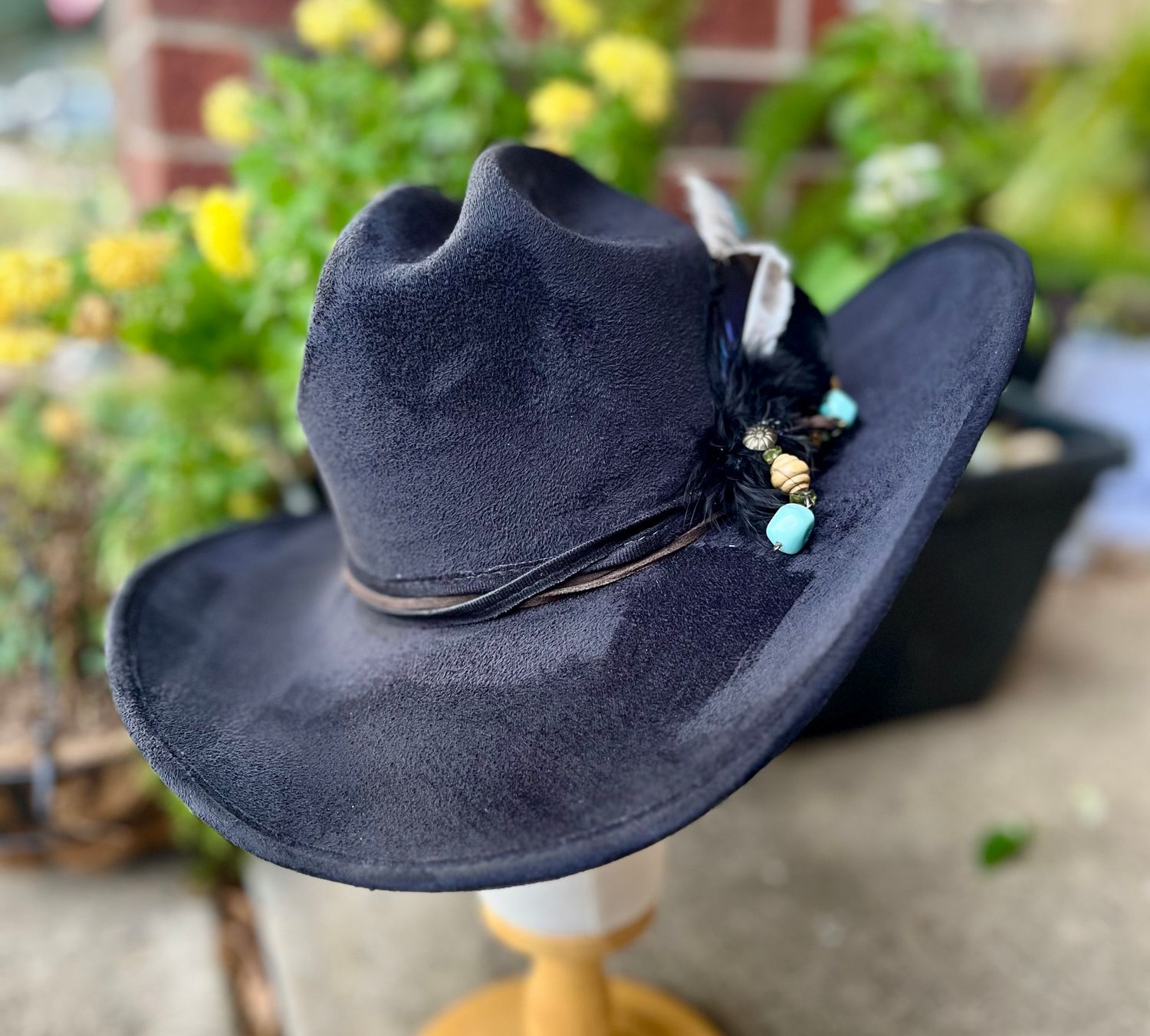 Tash Black Cowboy Hat Medium