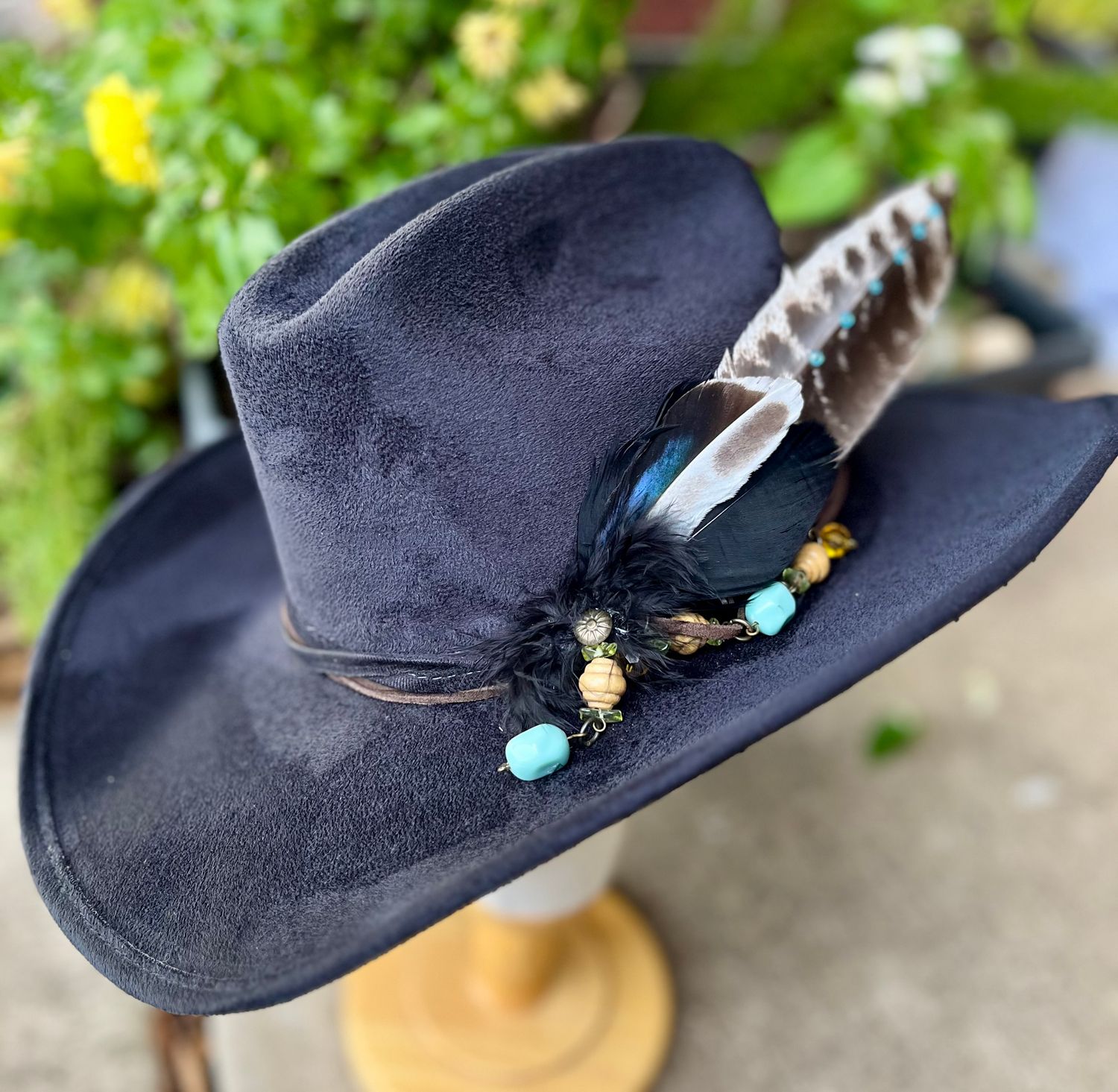 Tash Black Cowboy Hat Medium