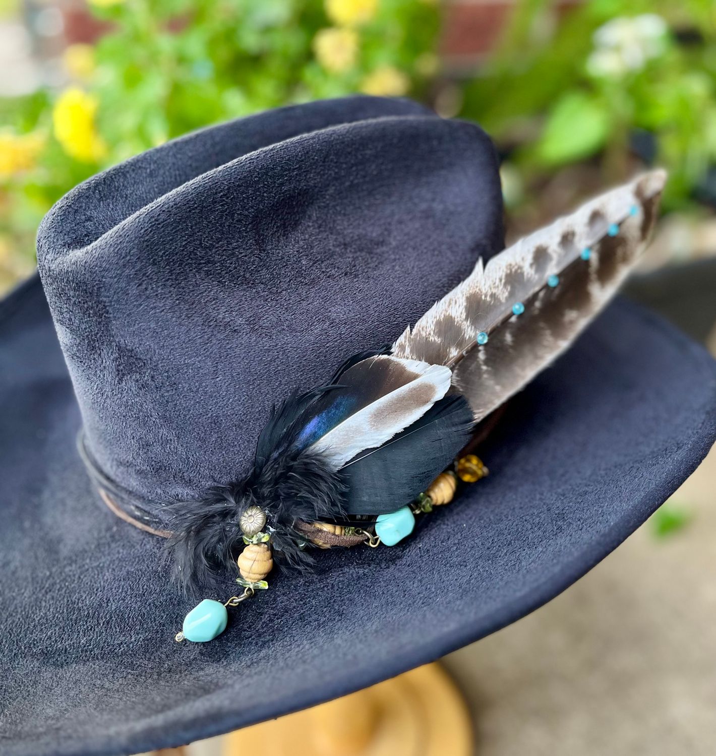 Tash Black Cowboy Hat Medium