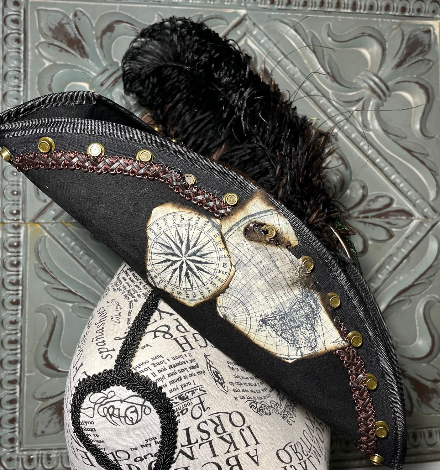 Calypso Unisex Black/Map Print