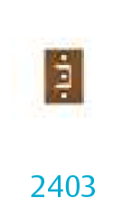 2403 FOR UNREBATED DOORS (DOOR PART FOR HINGE - 2465)