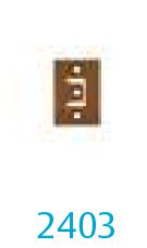 2403 FOR UNREBATED DOORS (DOOR PART FOR HINGE - 2465)