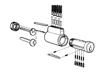 CYLINDER Key-In-Knob Schlage Twin 6000 Classic CYLINDER Key-In-Knob Schlage Twin 6000 Classic