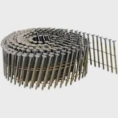 B209915D 2&quot;x .099 15D Screw Coil Nails,Brite-9M