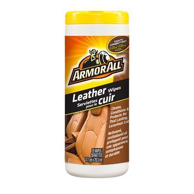 88010856 Armor All Leather Wipes 20Ct