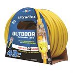 Extension Cord Outdoor SJTW 16/3 1-Outlet Lighted 30ft Yellow