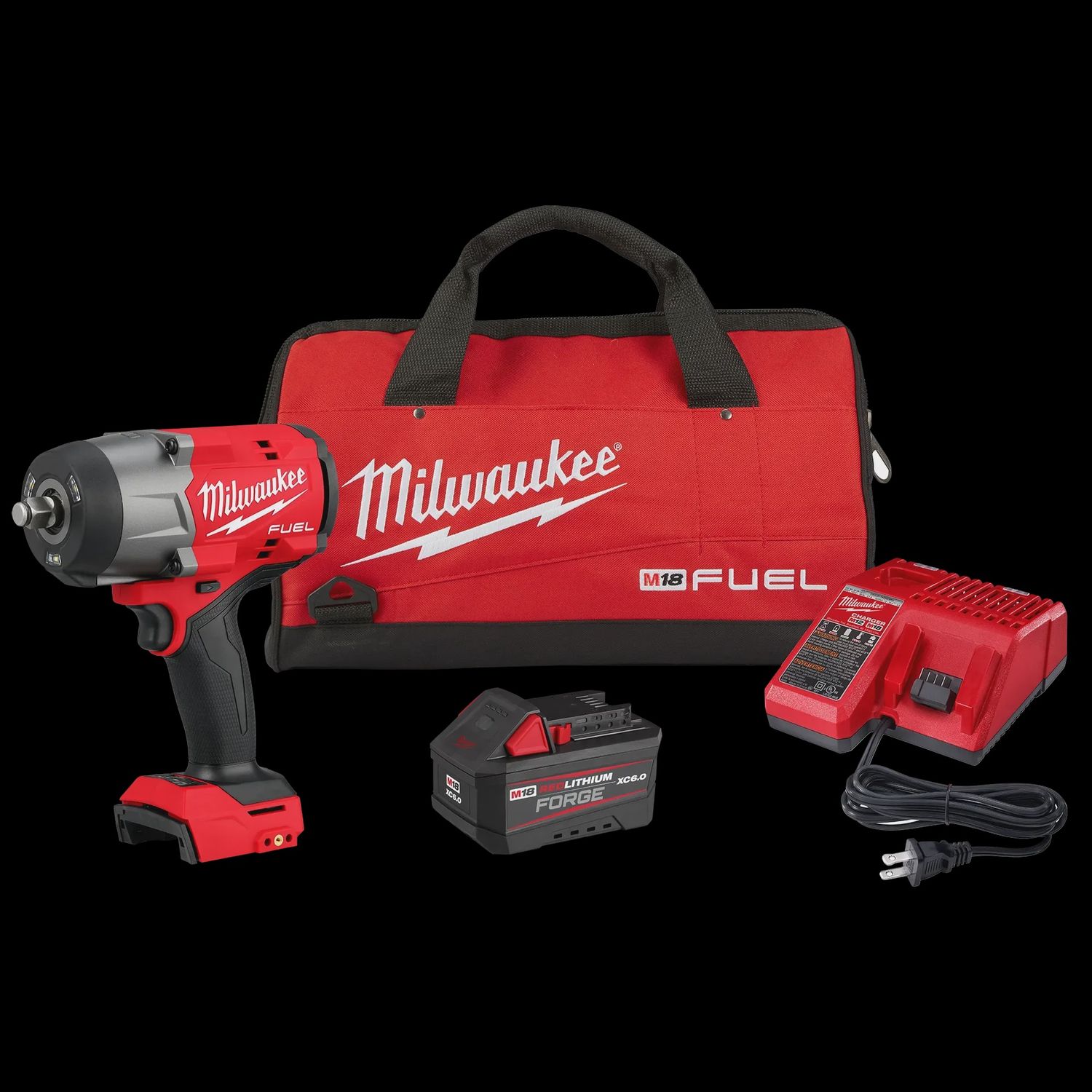 M18 FUEL™ 1/2&quot; High Torque Impact Wrench w/ Friction Ring REDLITHIUM™ FORGE™ Kit