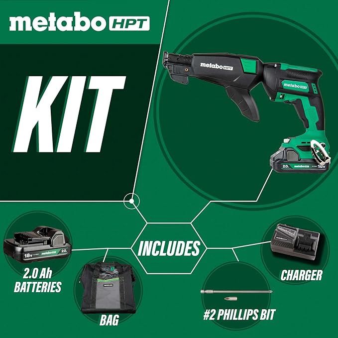 W18DAQB 18V Multi-Volt Cordless Drywall Screw Gun Kit