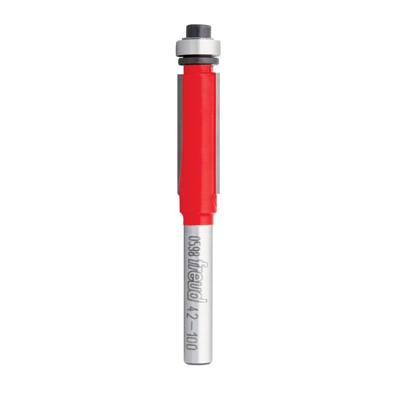 42-102 Carbide Router Bit - 3/8&quot; Bottom Bearing Flush Trim Bit (1/4&quot; Shank)