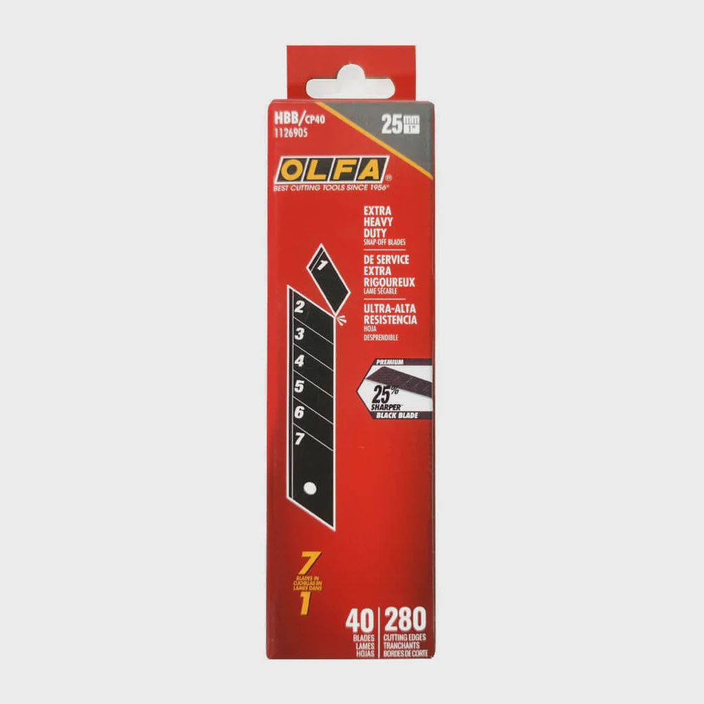 HBB/CP40 25MM ULTRAMAX BLADES 40/PACK