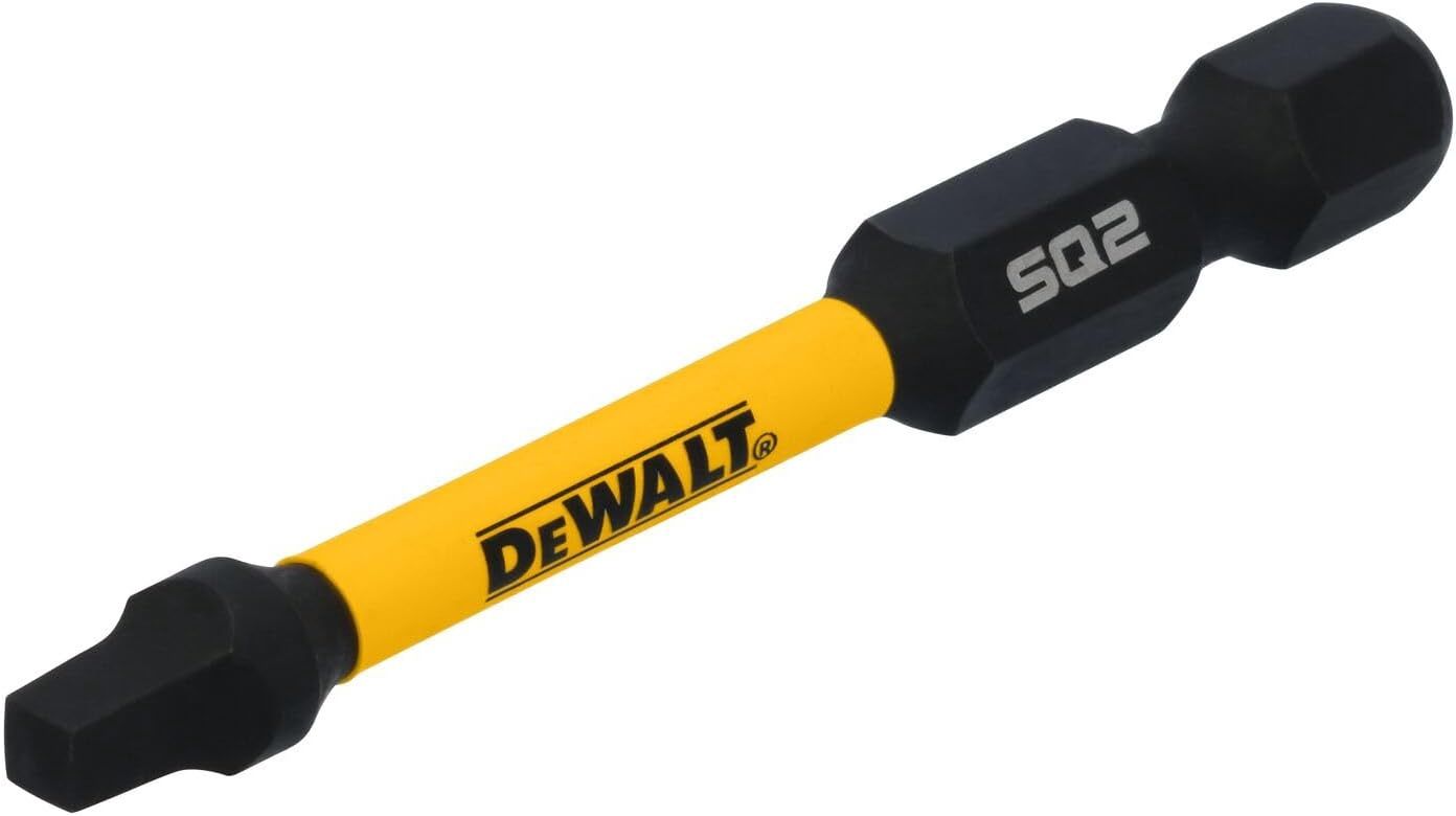 DWAF2PH2IR15 DEWALT Flextorq Impact Bits SQ2 Square 2-in, HSS Screw Bits, 15-pk (DWAF2SQ2IR15)