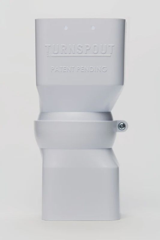 Turnspout 2-5 / 8in x 2-5 / 8in &amp; 2in x 3in White