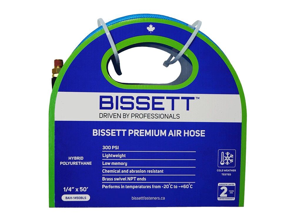 BAH-1450B 1/4&quot; BISSETT HOSE 50&#39; BLUE