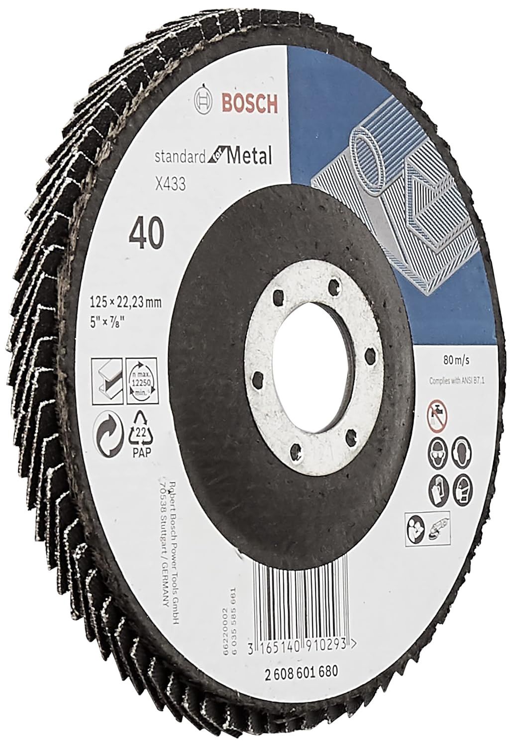 FDX2745040 Flap Discs 4-1/2&quot; - 40 Grit
