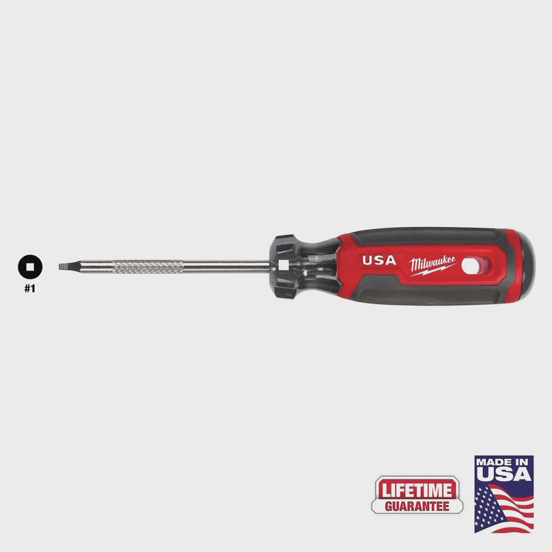MT217 #1 Square 3in Cushion Grip Screwdriver (USA)