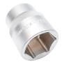 198 3/4&quot; Dr. Hex Socket, Steel- CrV, Finish- Matt Chrome,33mm