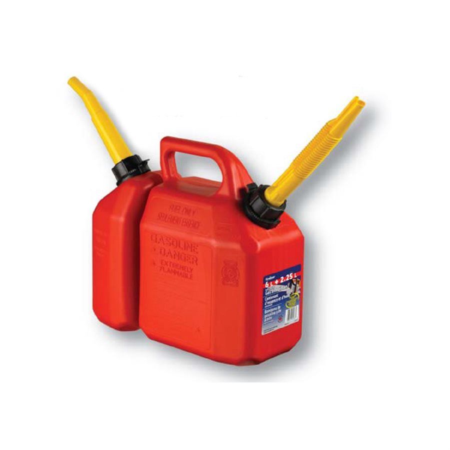 88000063 Gas/Oil Combo Can 6L + 2.25L Red