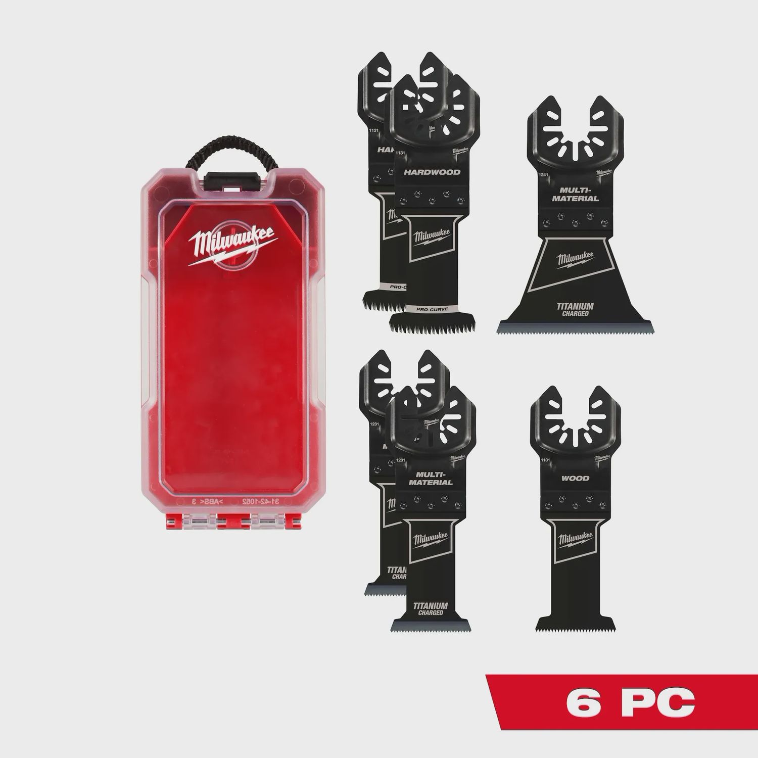 49-10-9112 Milwaukee OPEN-LOK Multi-Tool Blade Kit - 6 Piece