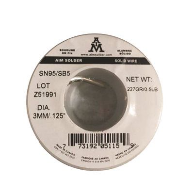 84005119 WIRE SOLDER 95 / 5 227G 3MM (LEAD FREE)