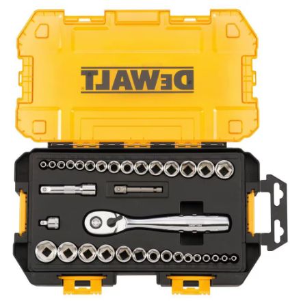DWMT73804 34 PC. 1/4 IN. AND 3/8 IN. DRIVE SOCKET SET