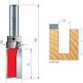 50-102 1/2 in. x 1 in. x 1/4 in. Shank Wood Cutting Top Bearing Flush Trim Router Bit