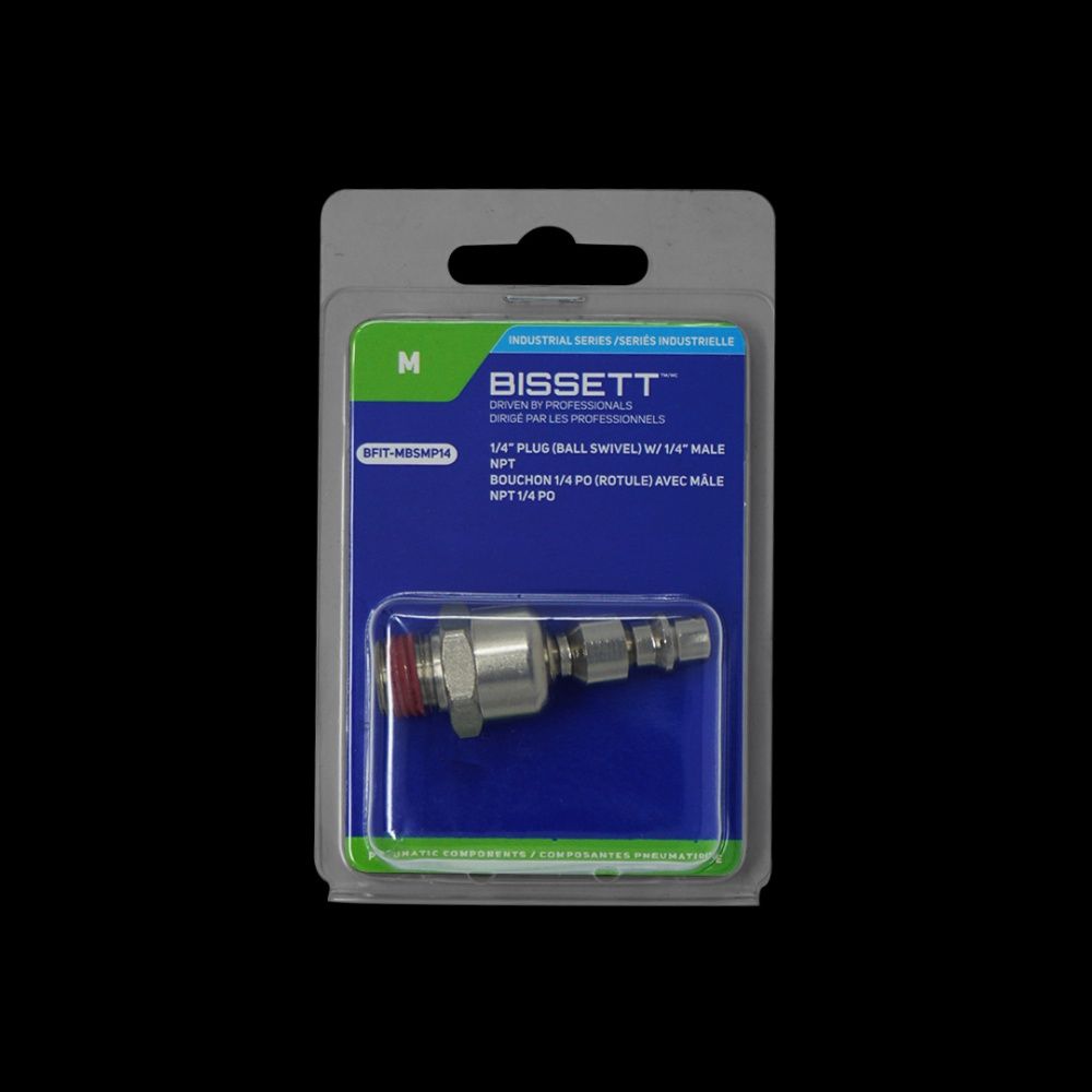 BFIT-MBSMP14 1/4&quot; PLUG(BALL SWIVEL)W/1/4 MALE NPT