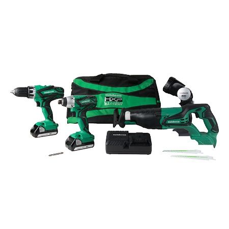 KC18DG4L 18V HXP Li-Ion Compact 4 tool Combo Kit. 3Ah