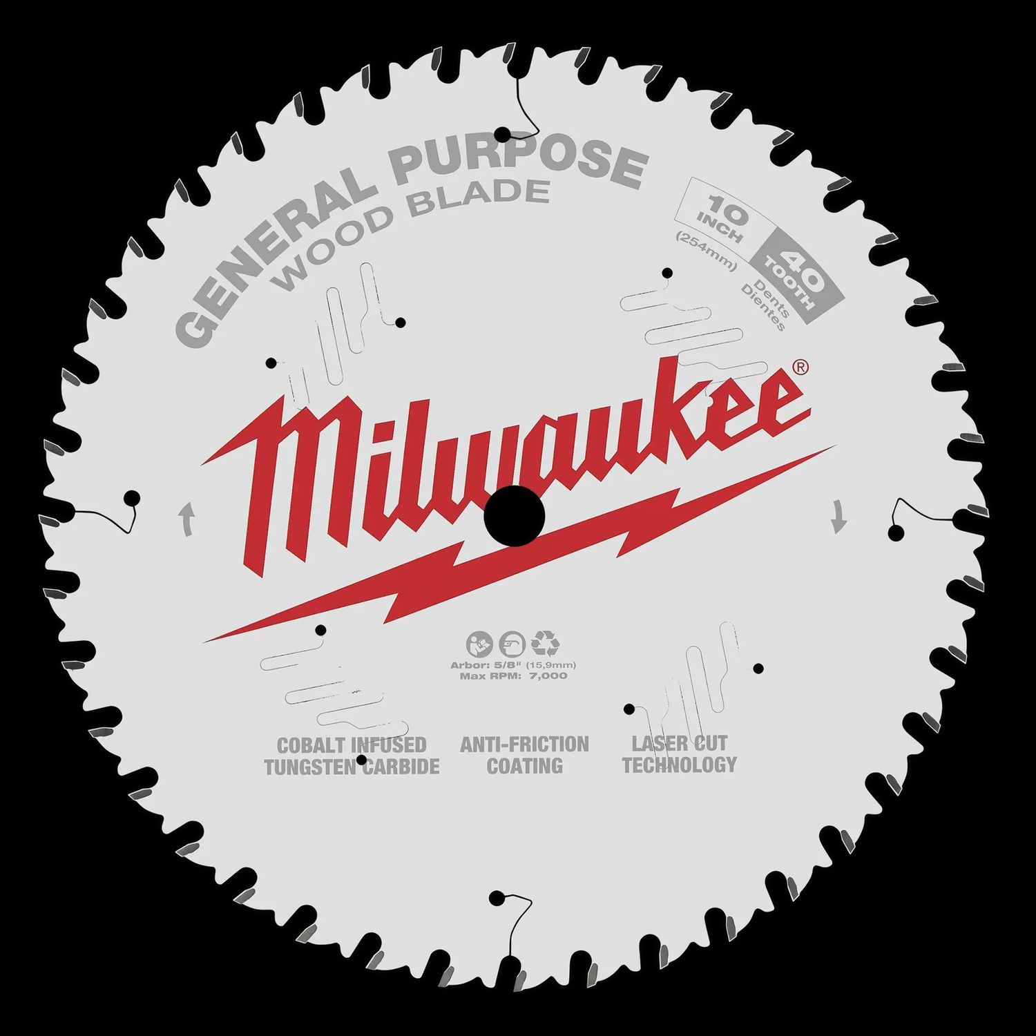 48-40-1024 10&quot; 40T GEN PURP SAW BLADE