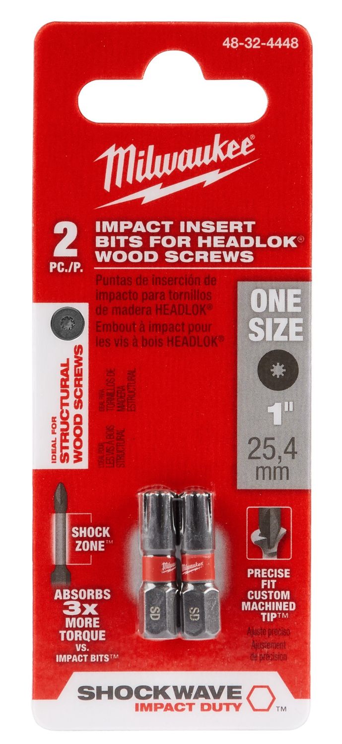 48-32-4448 2PK 1IN IMPCT BIT SPDRIV
